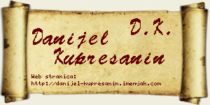 Danijel Kuprešanin vizit kartica